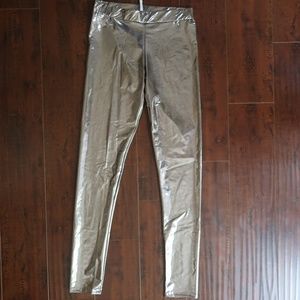 Metallic leggings